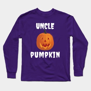 Uncle Pumpkin Jack O Lantern Matching Family Halloween Long Sleeve T-Shirt